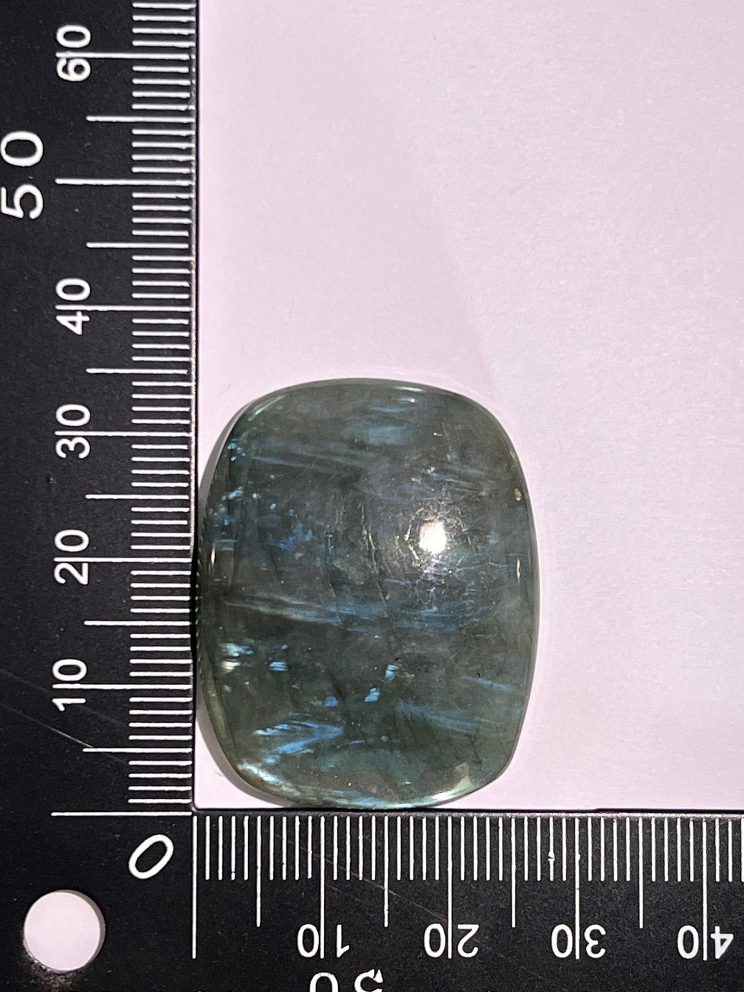 Labradorite n°2 (3,4cm x 2,7cm) - Solyluna Macramé