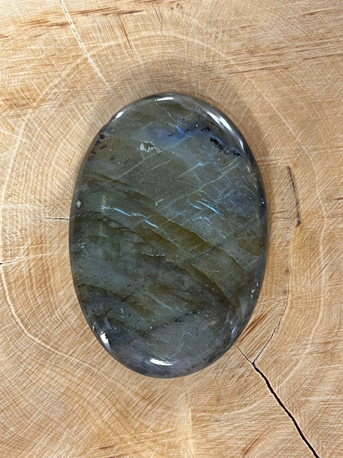 Labradorite n°3 (4,5cm x 3,2cm) - Solyluna Macramé
