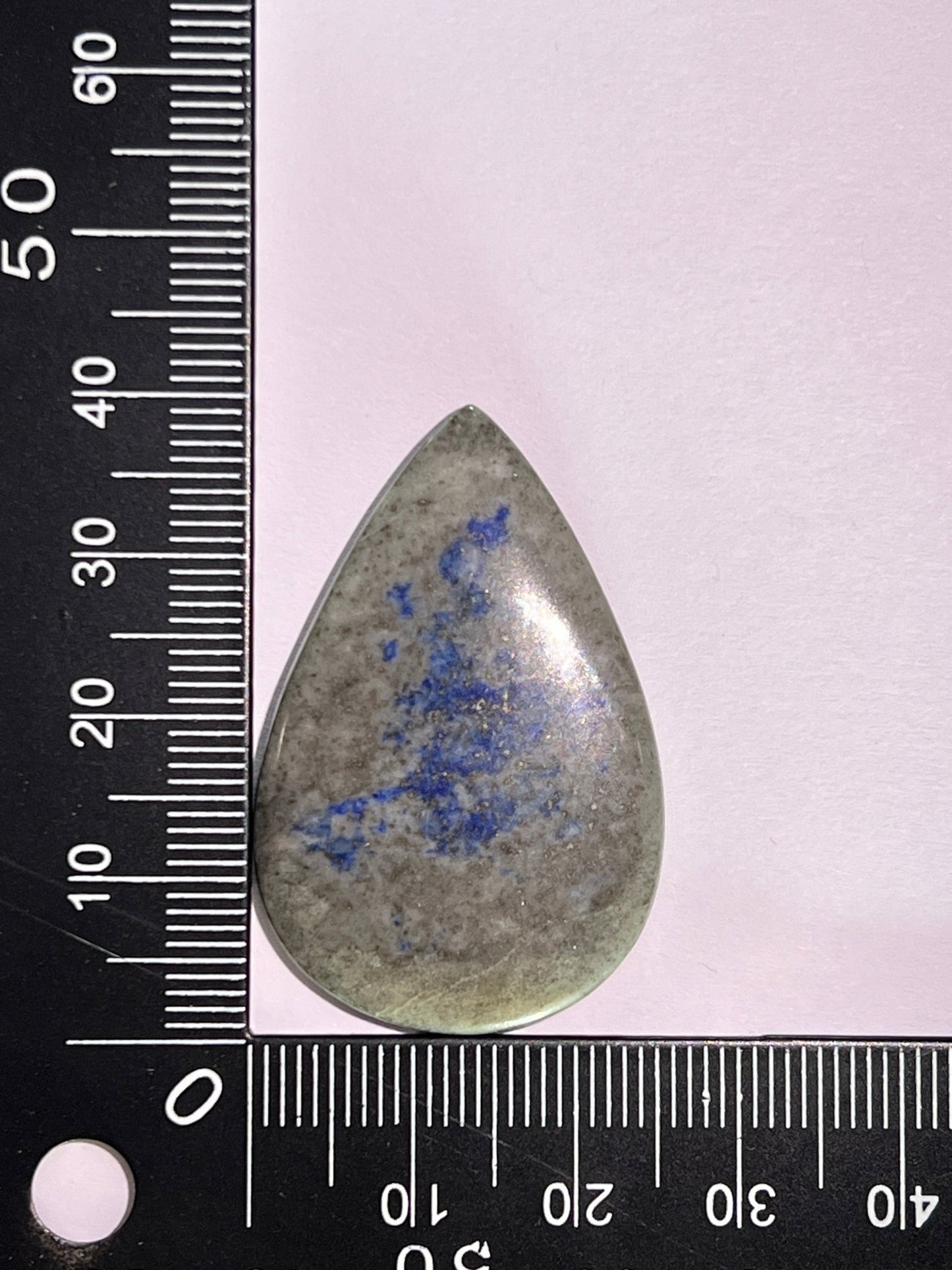 Lapis Lazuli n°4 (3,9cm x 2,5cm) - Solyluna Macramé