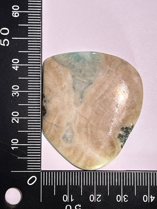 Larimar n°2 (4,2cm x 3,7cm) - Solyluna Macramé