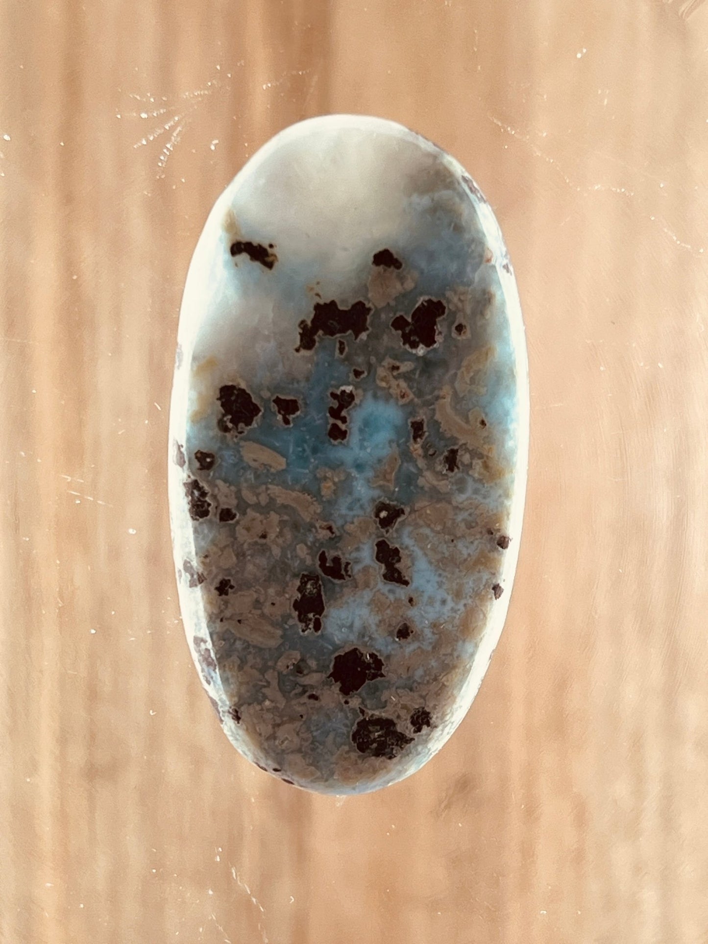 Larimar n°5 (4,8cm x 2,6cm) - Solyluna Macramé
