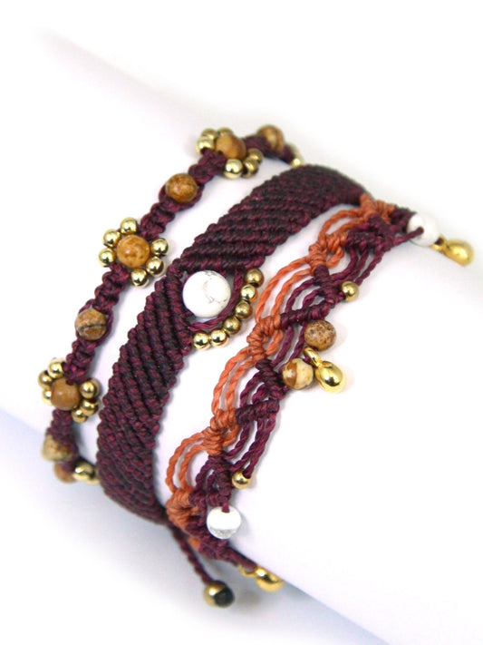 Le Kit Découverte - Kit pour réaliser 3 bracelets + Vidéo - Solyluna Macramé