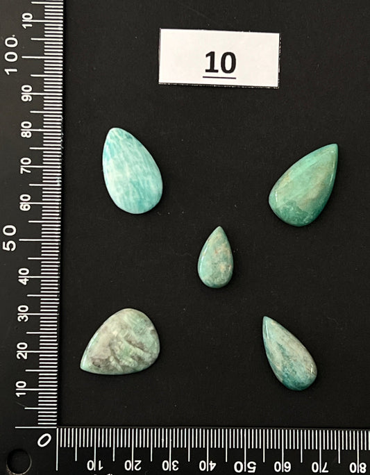 Lot de 5 Mini Amazonite : n°10 - Solyluna Macramé