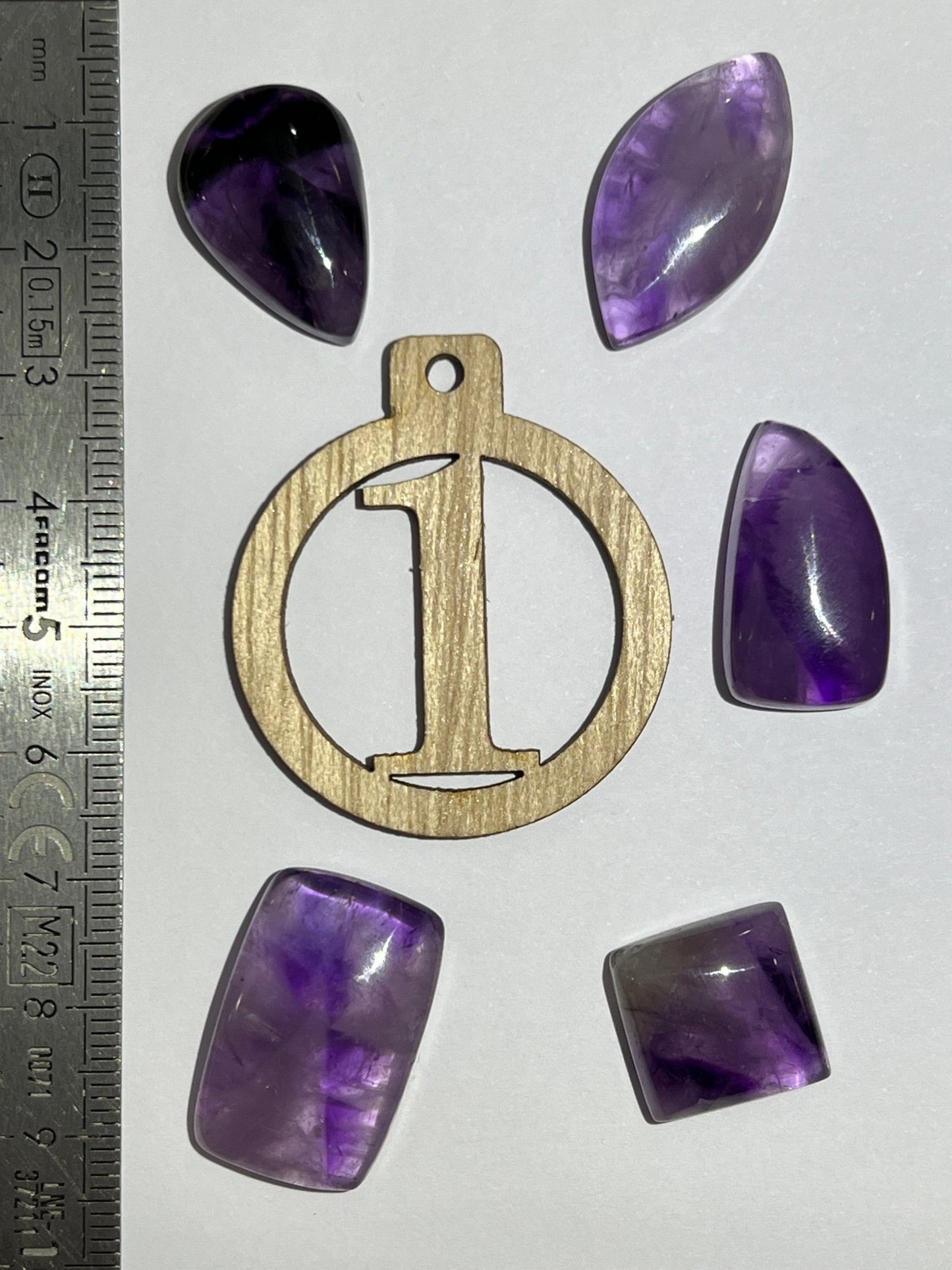 Lot de 5 Mini Améthyste : N°1 - Solyluna Macramé