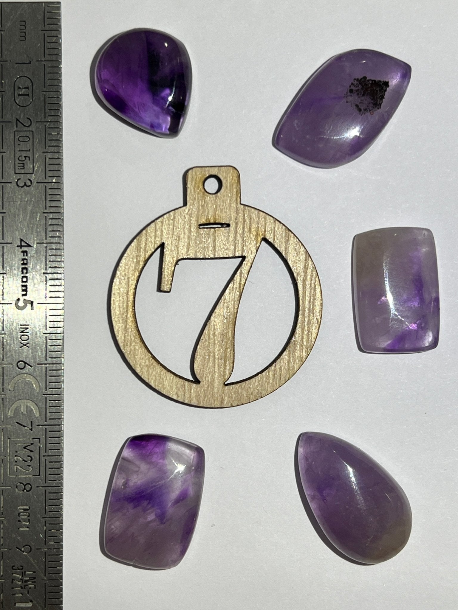 Lot de 5 Mini Améthyste : N°7 - Solyluna Macramé