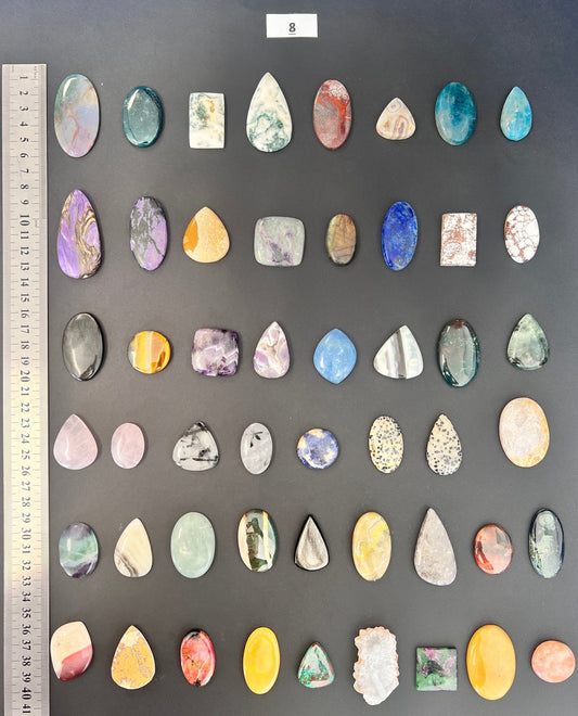 Lot de 50 pierres N° 8 - Solyluna Macramé