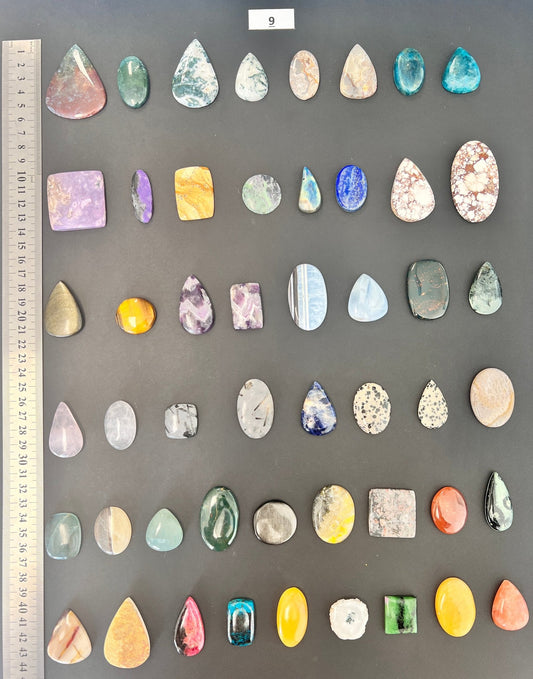 Lot de 50 pierres N° 9 - Solyluna Macramé