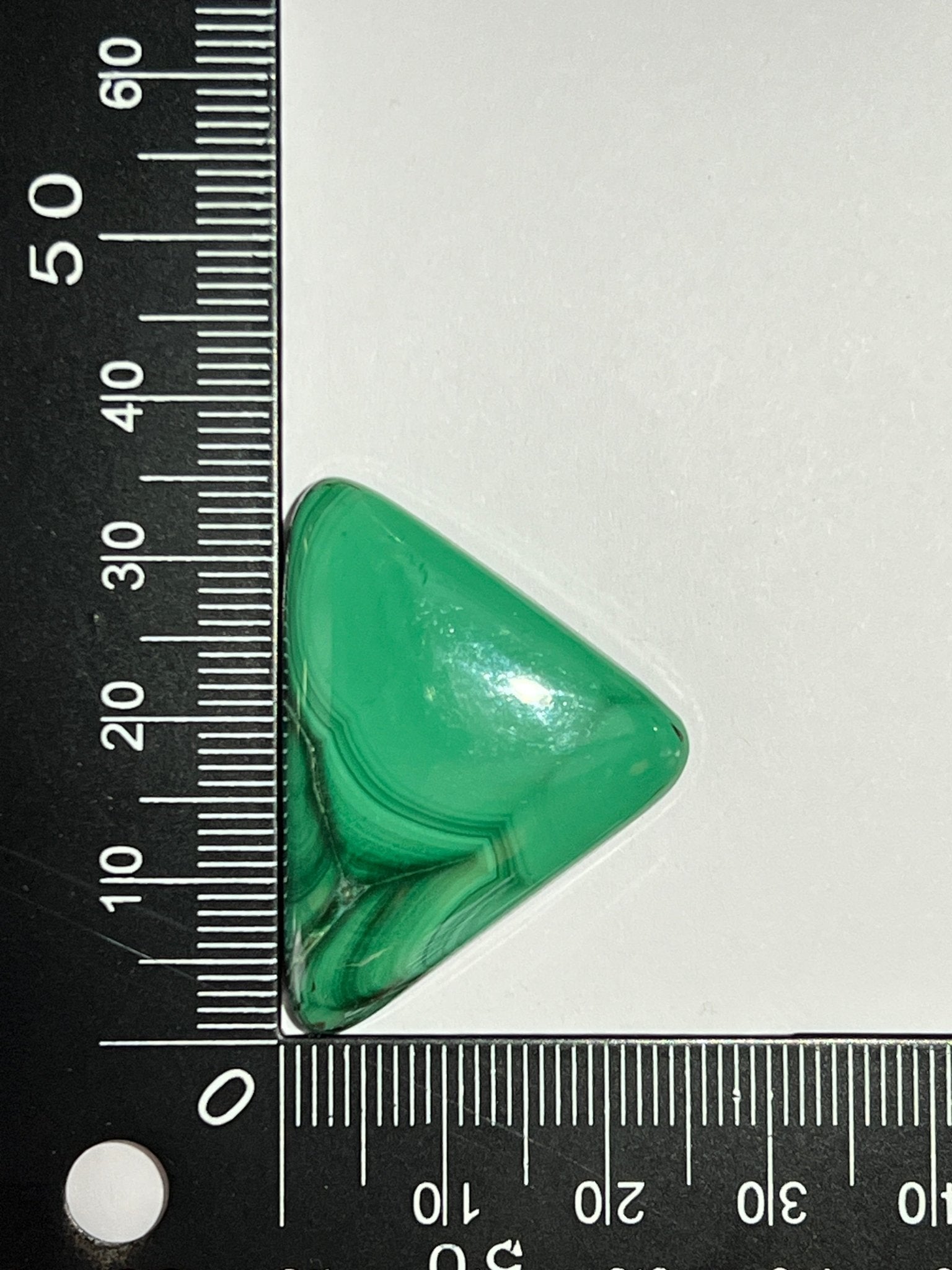 Malachite n°2 (3,4cm x 2,5cm) - Solyluna Macramé