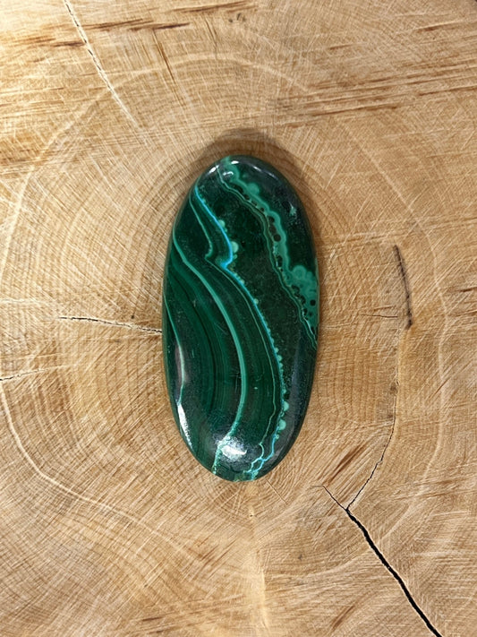 Malachite n°1 (4cm x 2cm) - Solyluna Macramé