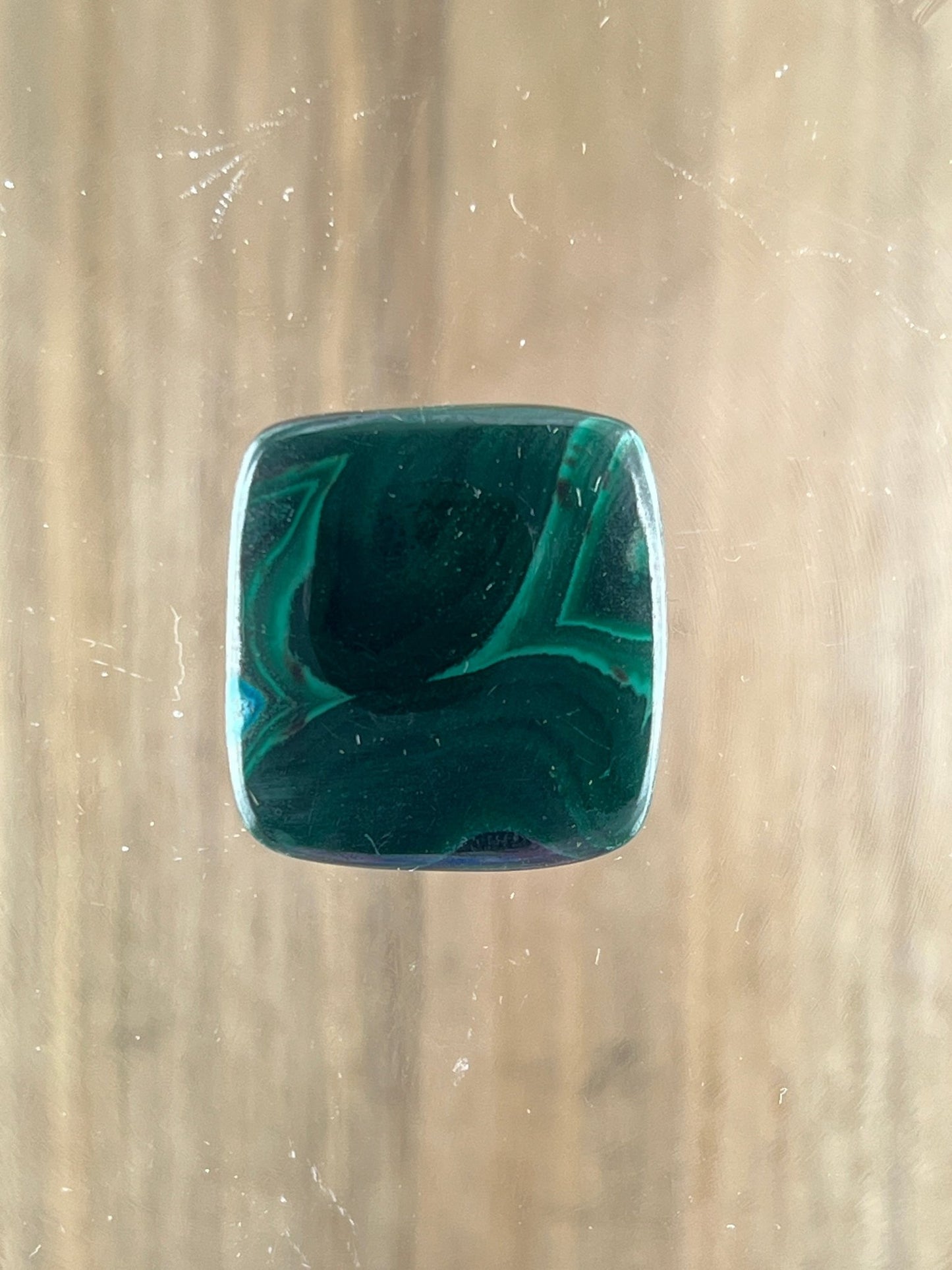Malachite n°5 (2,5cm x 2,4cm) - Solyluna Macramé