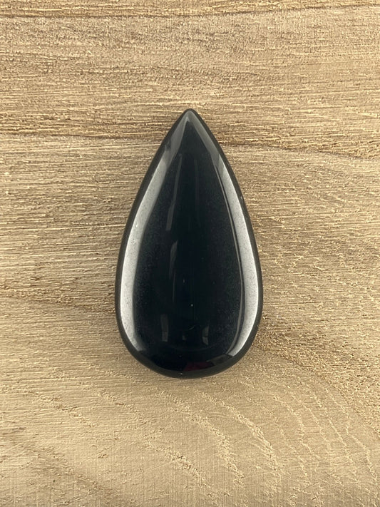 Obsidienne Arc - en - ciel n°2 (4,3cm x 2,3cm) - Solyluna Macramé