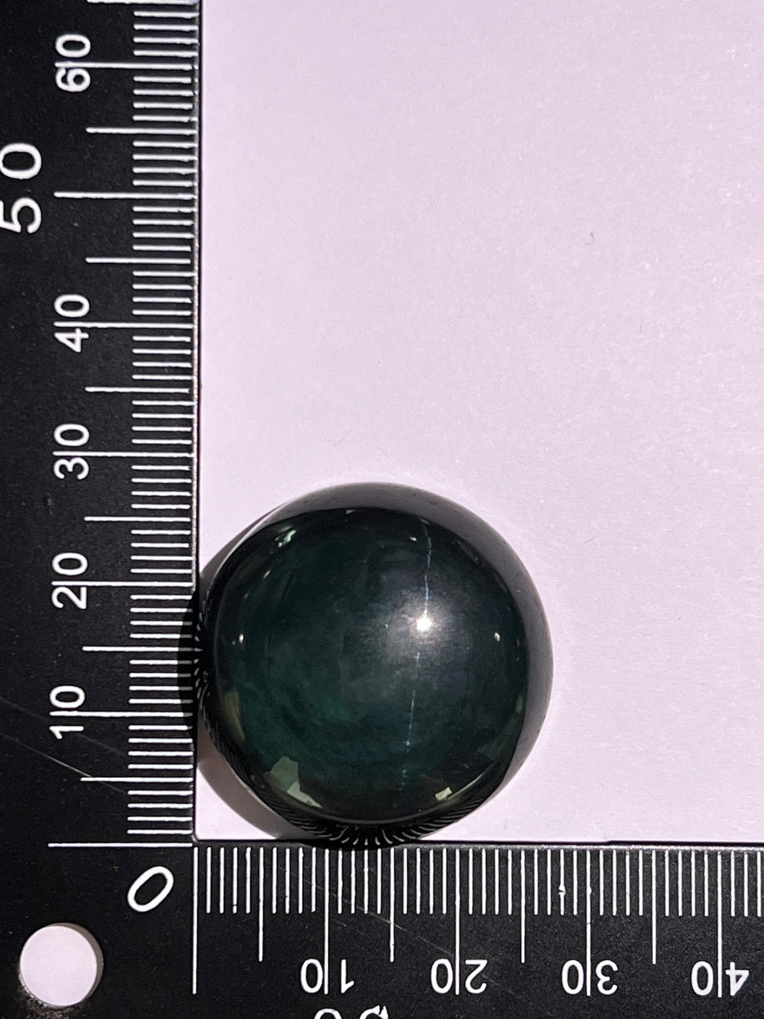 Obsidienne Arc - en - ciel n°3 (2,7cm x 2,7cm) - Solyluna Macramé