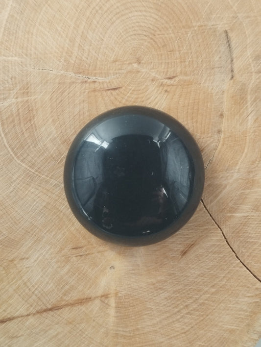 Obsidienne Arc - en - ciel n°5 (3 cm de diamètre) - Solyluna Macramé