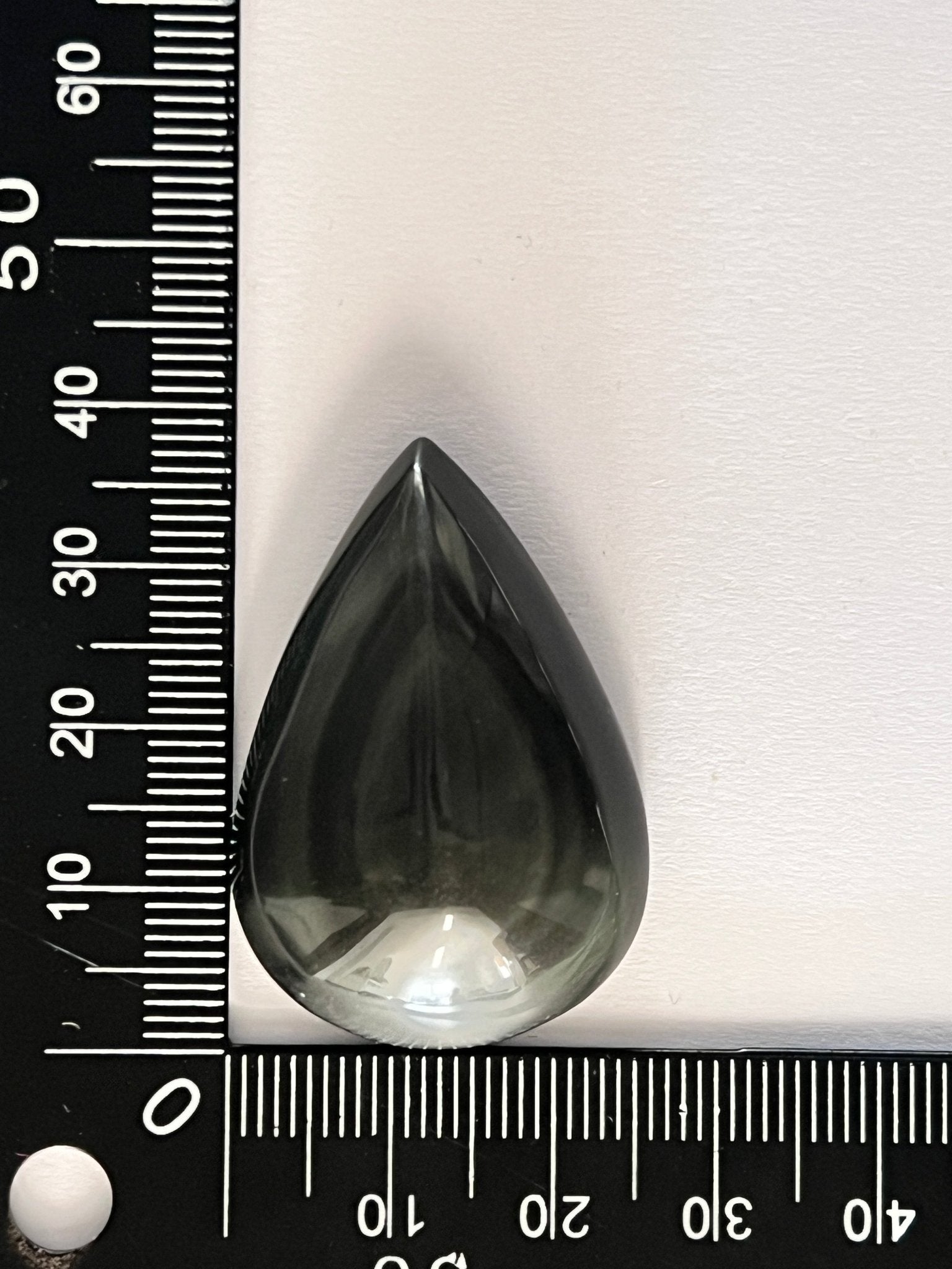 Obsidienne Arc - en - ciel n°5 (3,7cm x 2,5cm) - Solyluna Macramé