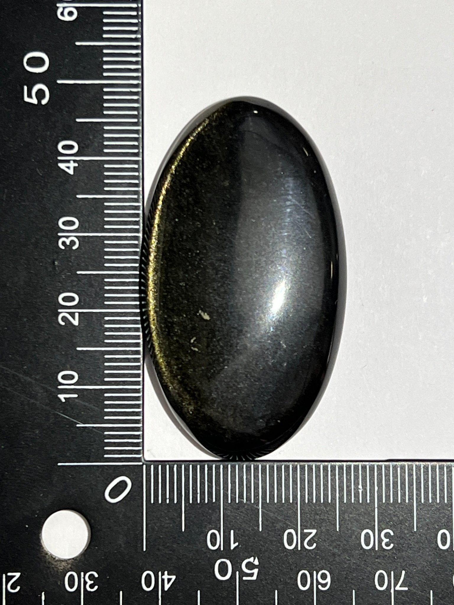 Obsidienne Doré n°1 (4,6cm x 2,5cm) - Solyluna Macramé