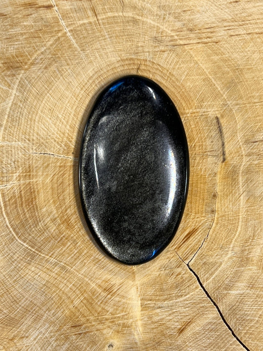 Obsidienne Doré n°1 (4,1cm x 2,4 cm) - Solyluna Macramé