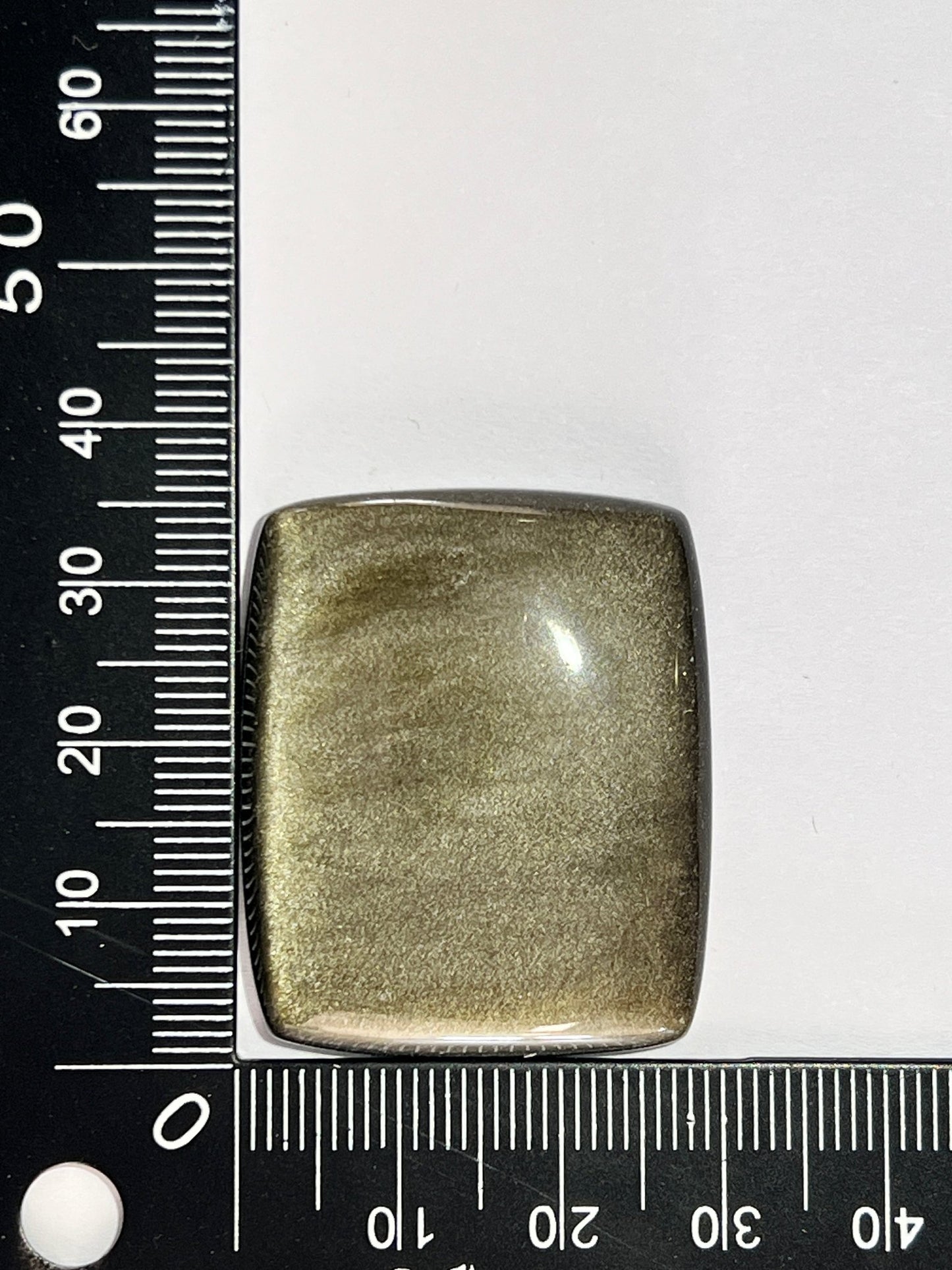 Obsidienne Doré n°4 (3,6cm x 2,9cm) - Solyluna Macramé