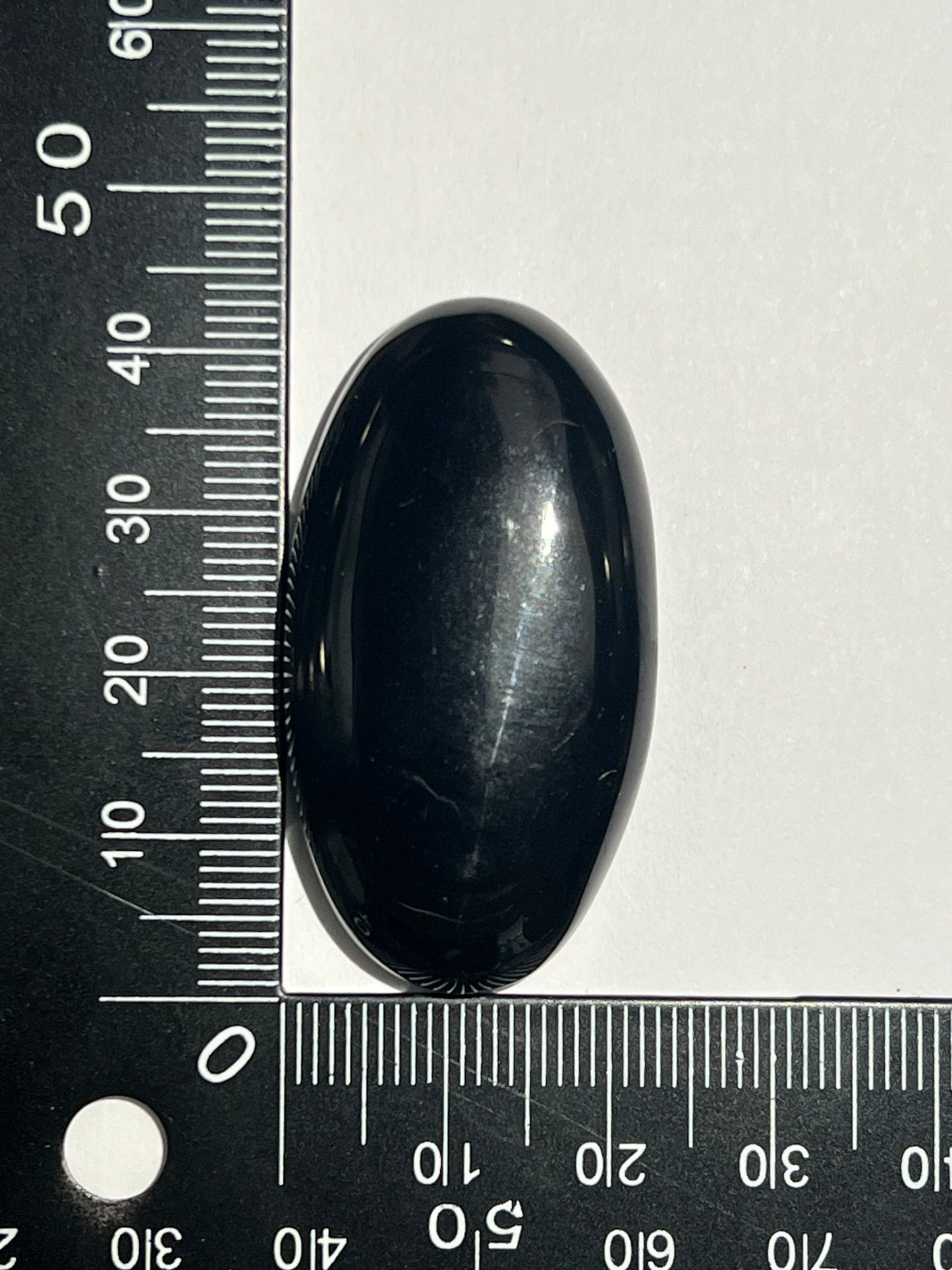 Obsidienne n°3 (4,3cm x 2,3cm) - Solyluna Macramé