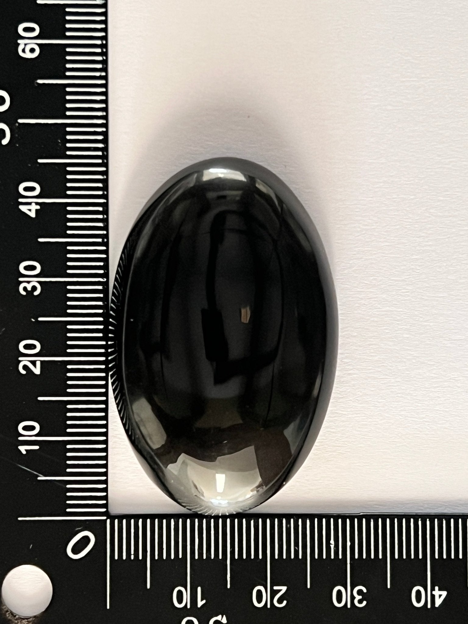 Obsidienne n°1 (4,5cm x 2,9cm) - Solyluna Macramé