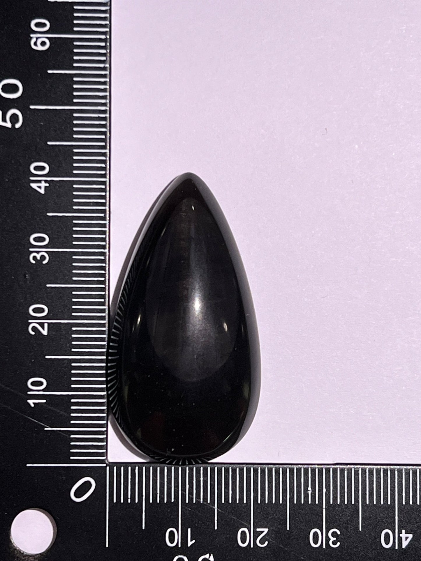 Obsidienne n°2 (4cm x 2,1cm) - Solyluna Macramé