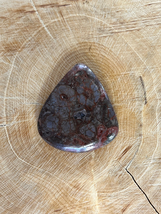 Obsidienne Peanut n°1 (3,1cm x 2,8cm) - Solyluna Macramé
