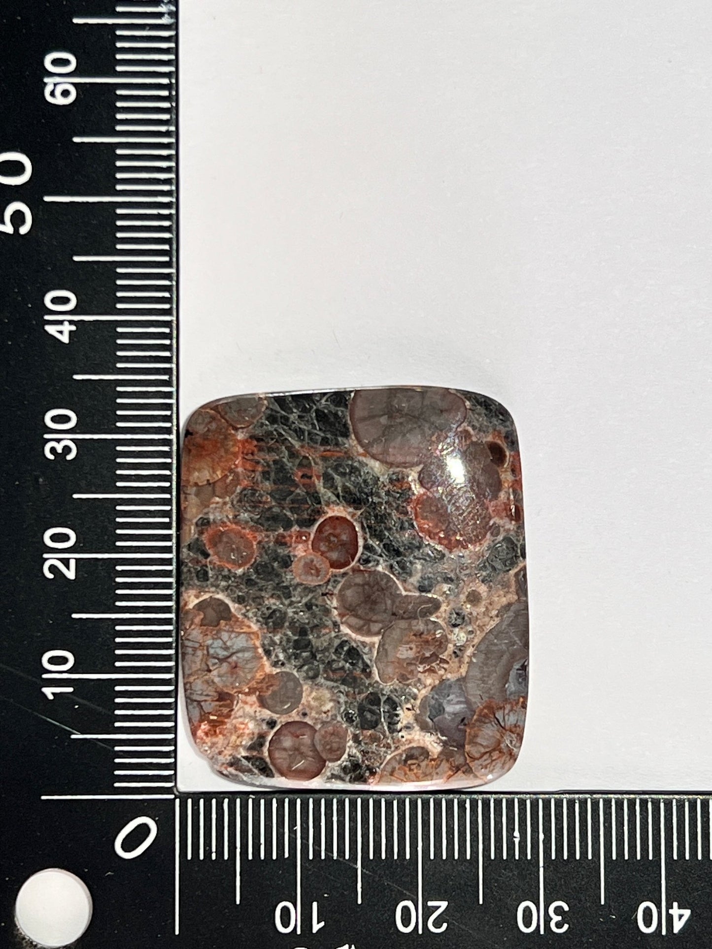 Obsidienne Peanut n°2 (3,4cm x 2,9cm) - Solyluna Macramé