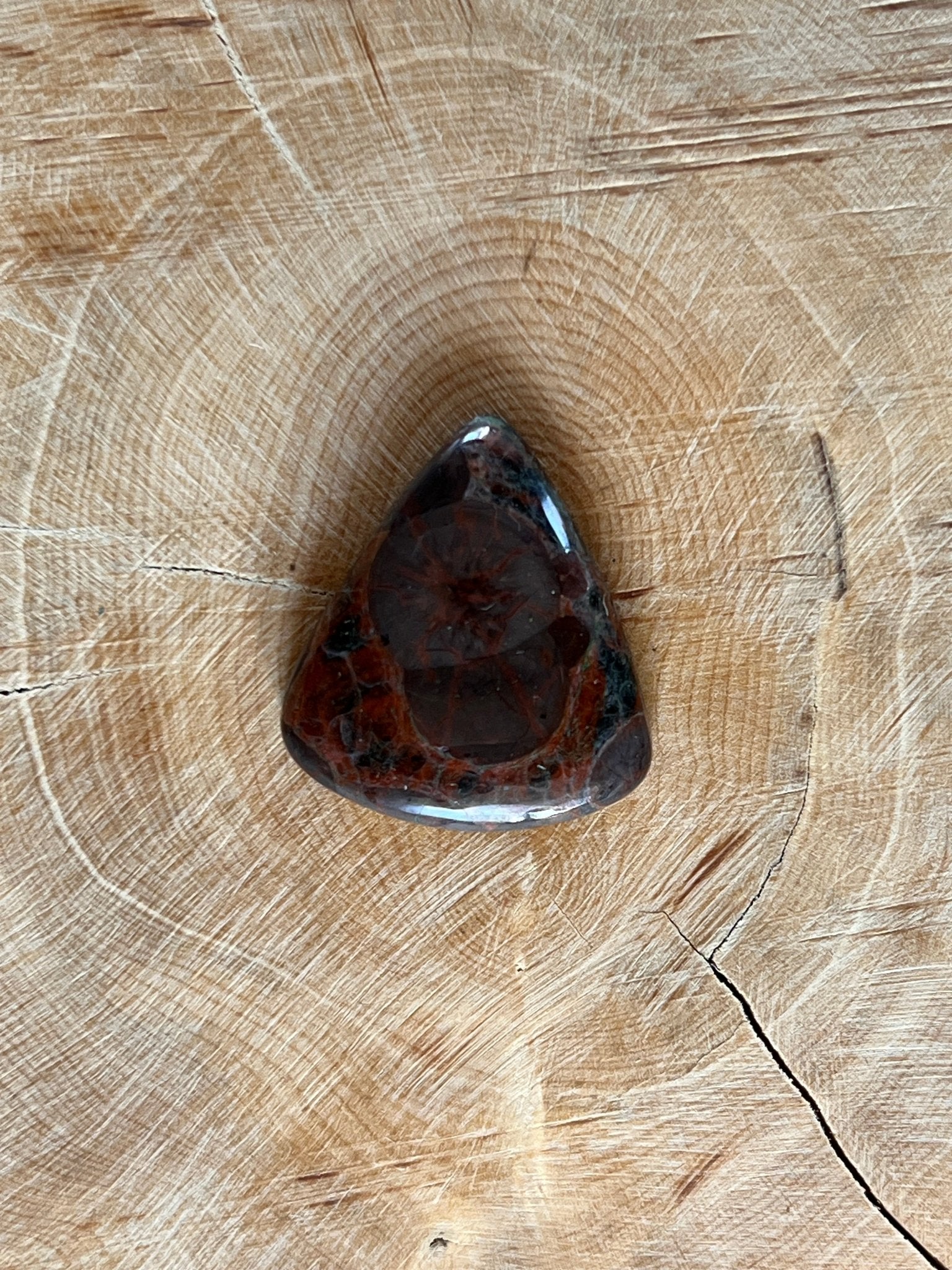 Obsidienne Peanut n°4 (2,5cm x 2,2cm) - Solyluna Macramé