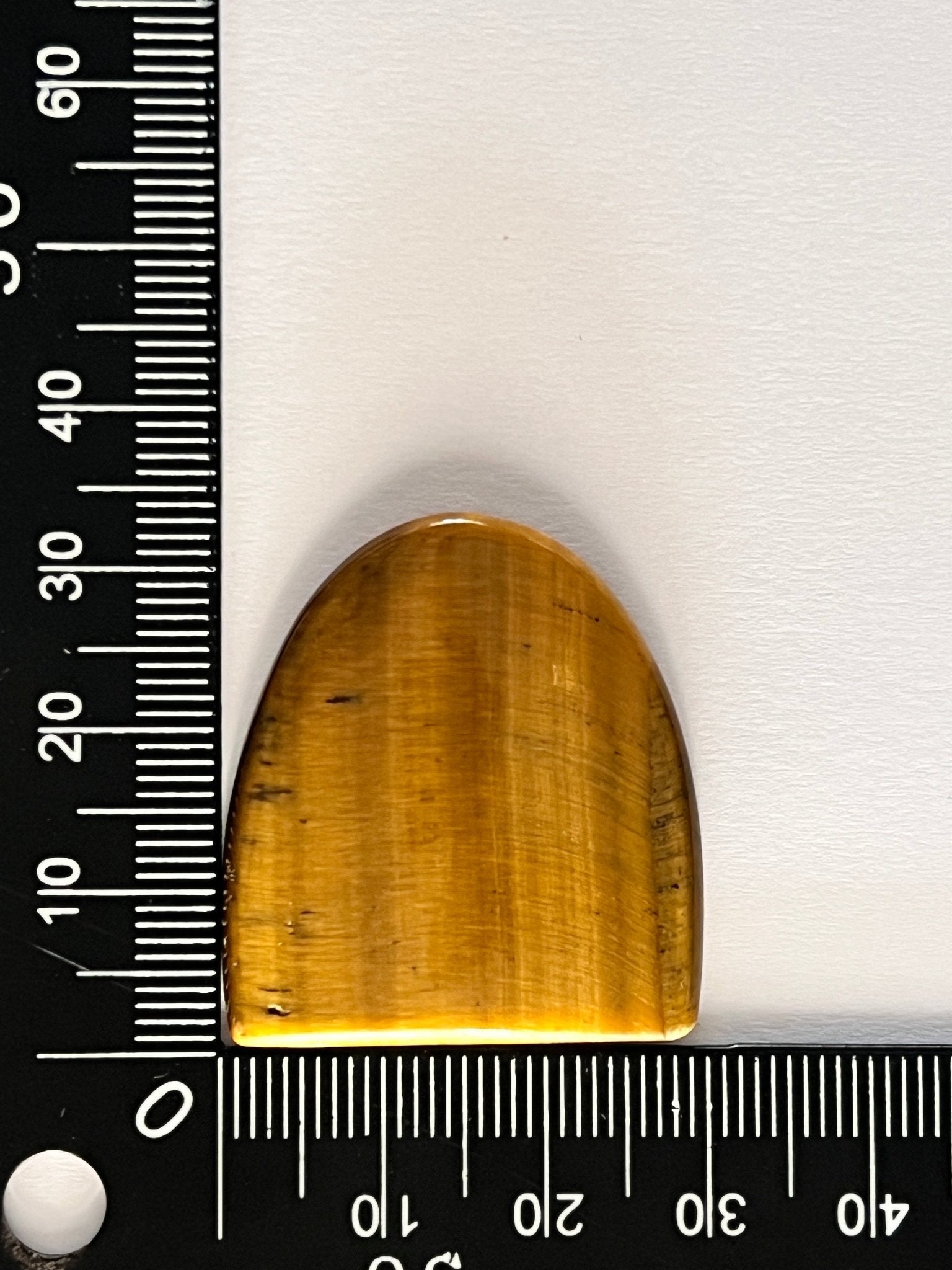 Oeil de Tigre n°2 (3,3cm x 3cm) - Solyluna Macramé