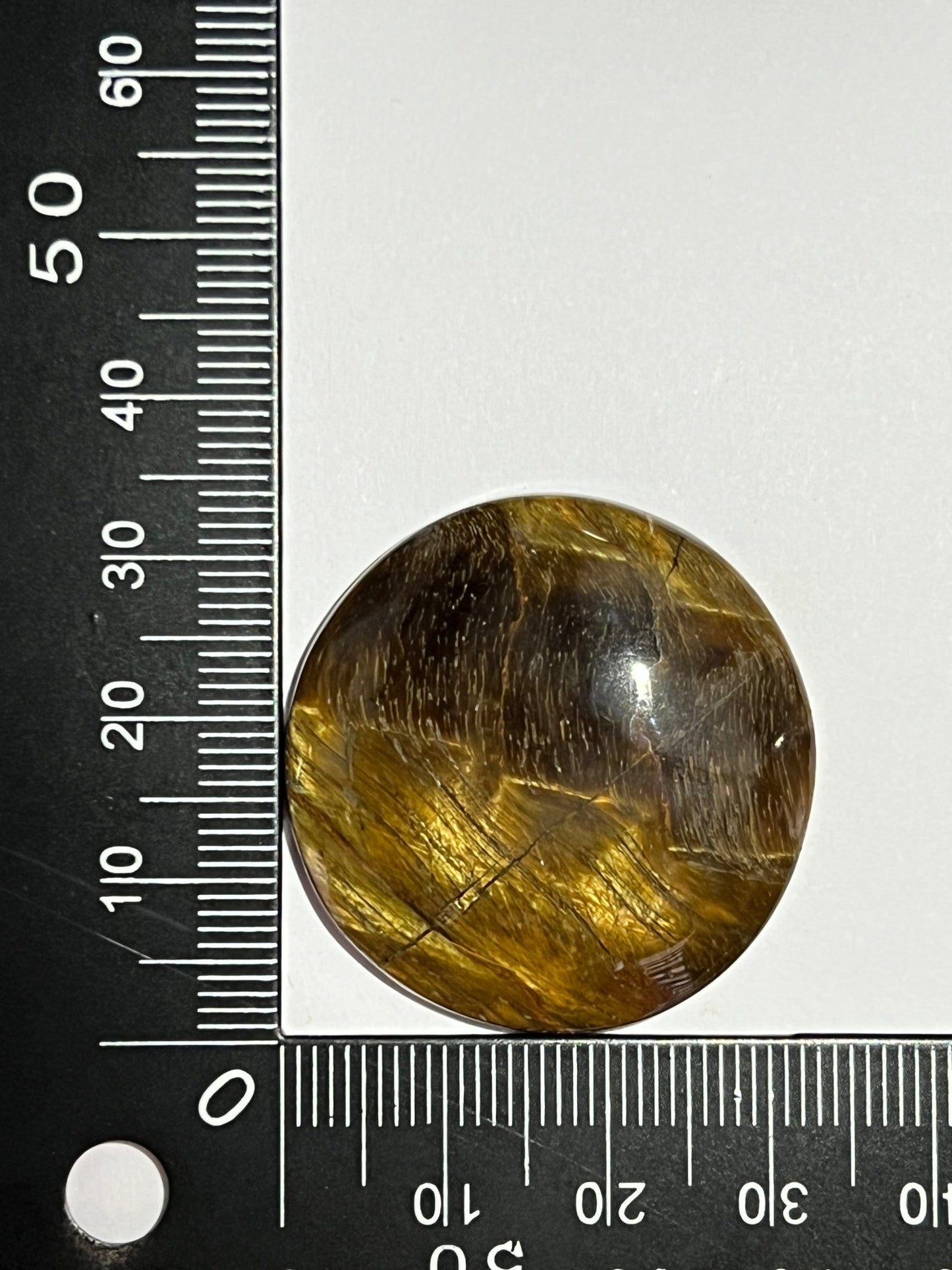 Oeil de Tigre n°4 (3,3cm diamètre) - Solyluna Macramé