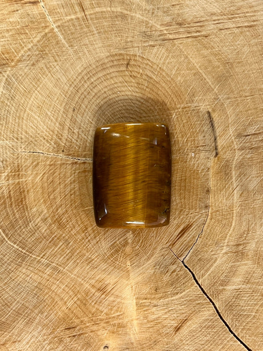 Oeil de Tigre n°7 (2,3cm x 1,7cm) - Solyluna Macramé