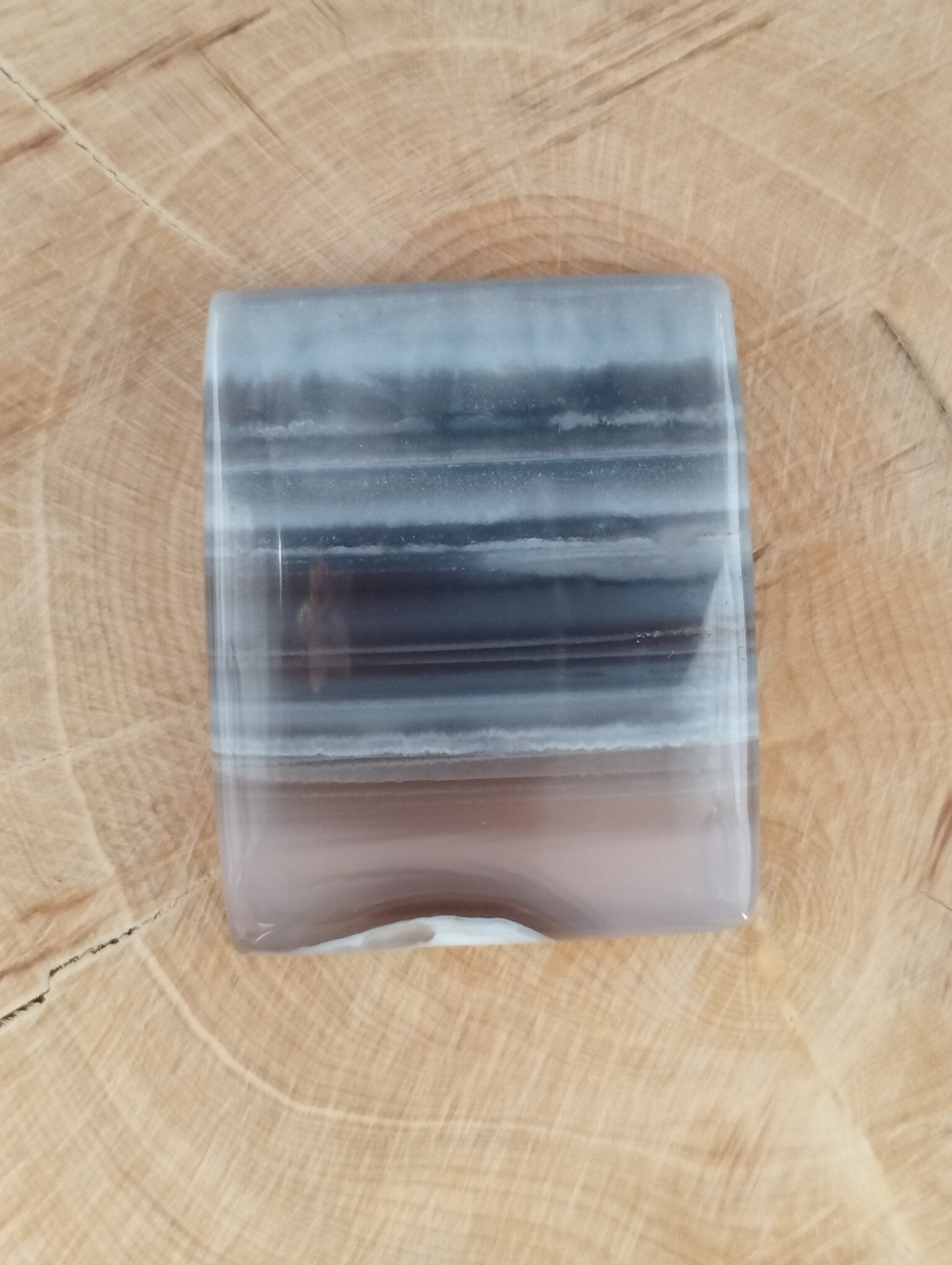 Opale Bleue n°4 (3,5cm x 2,9cm) - Solyluna Macramé