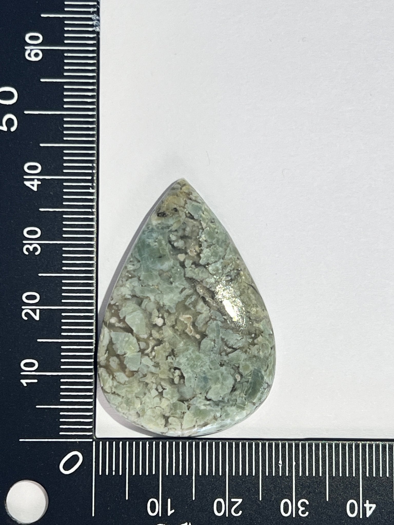 Opale Calcédoine n°2 (4cm x 2,8cm) - Solyluna Macramé