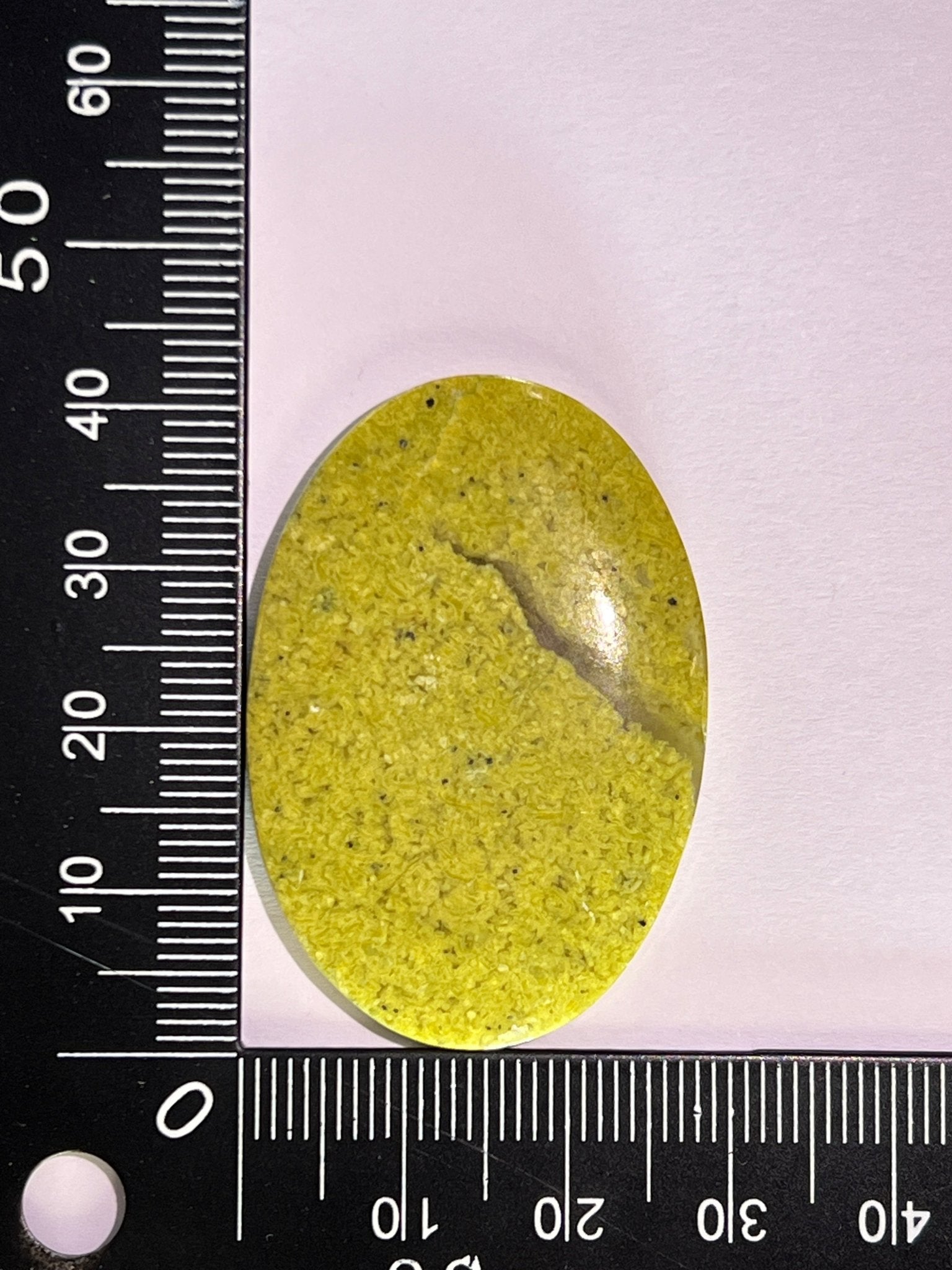 Opale Verte n°3 (4,1cm x 2,8cm) - Solyluna Macramé