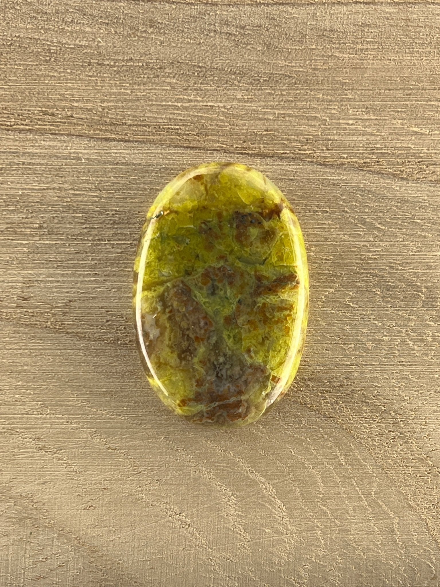 Opale Verte n°5 (3,6cm x 2,3cm) - Solyluna Macramé