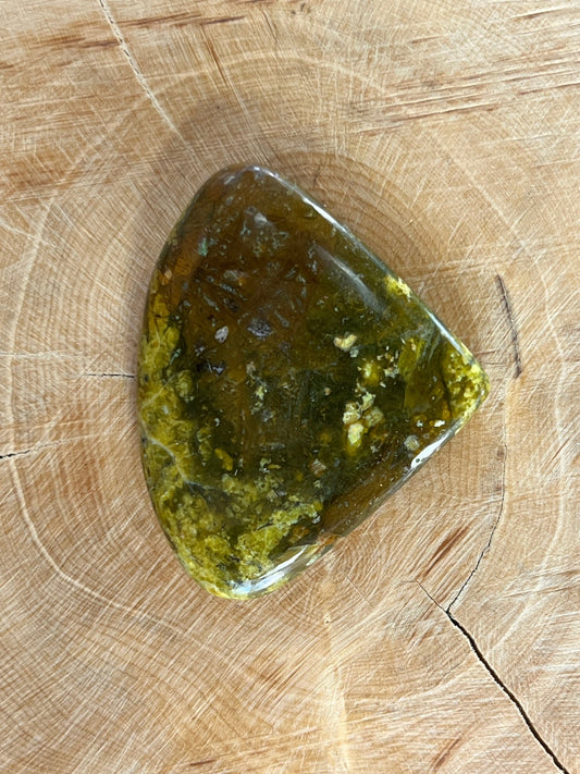 Opale Verte n°5 (4,2cm x 3,4cm) - Solyluna Macramé