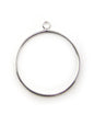 Pendentif Anneau Cercle Laiton Doré ou Argenté 30mm - Solyluna Macramé