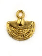 Pendentif bohème demi-cercle zamak 12 mm - Solyluna Macramé