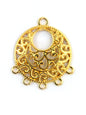 Pendentif chandelier arabesque 30 mm - Solyluna Macramé