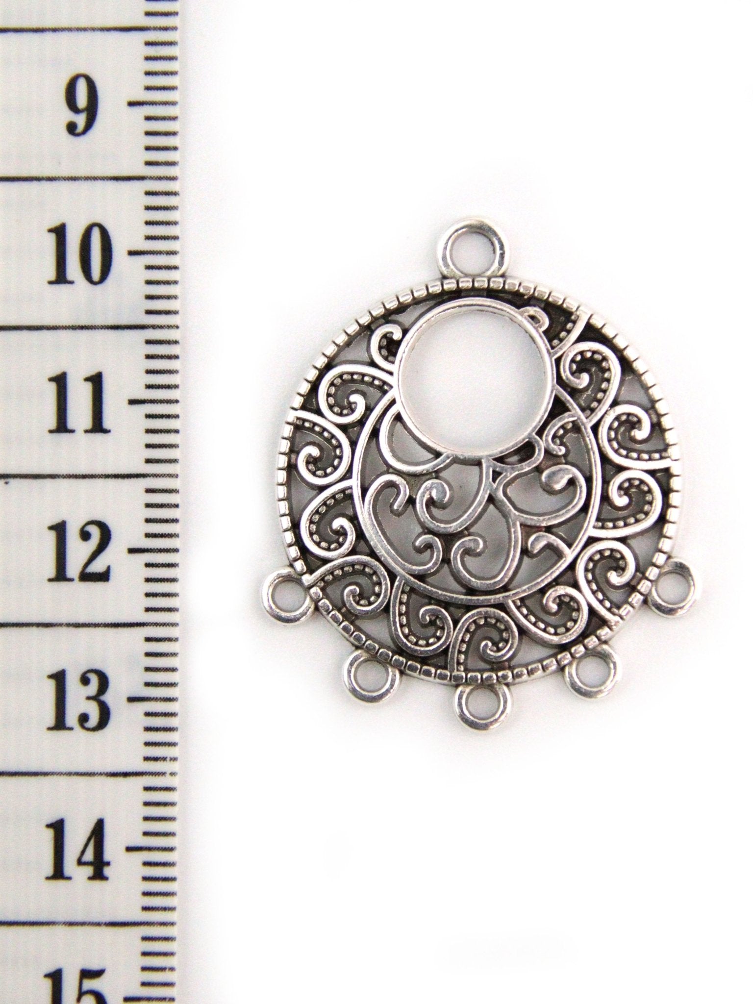 Pendentif chandelier arabesque 30 mm - Solyluna Macramé