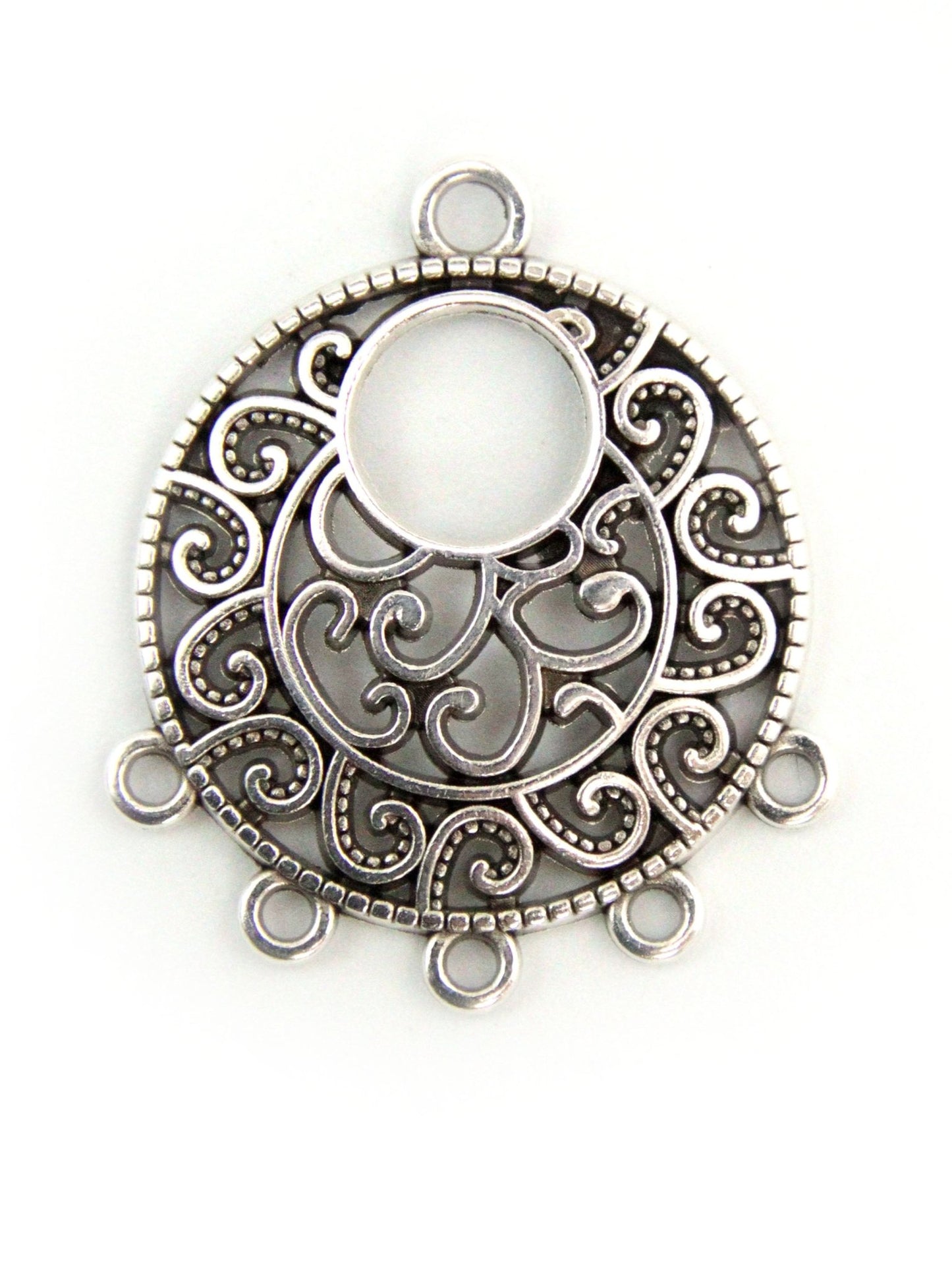 Pendentif chandelier arabesque 30 mm - Solyluna Macramé