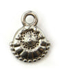 Pendentif coquillage bohème zamak 13 mm - Solyluna Macramé