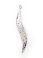 Pendentif Feuille Martelée Ondulée - Solyluna Macramé