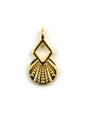 Pendentif géométrique cercle & losange 10x15 mm - Solyluna Macramé