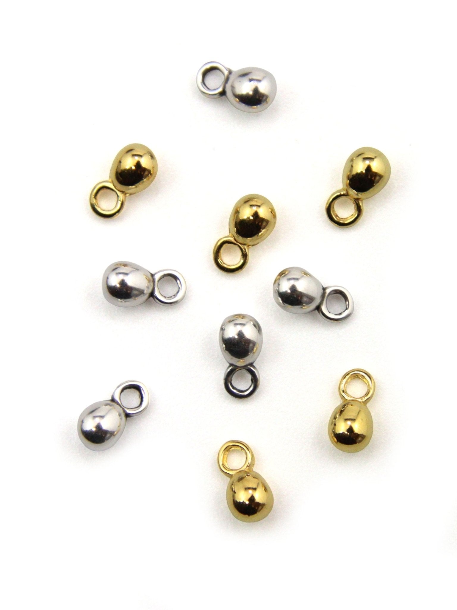 Pendentif goutte en zamak 4 mm – Lot de 5 - Solyluna Macramé
