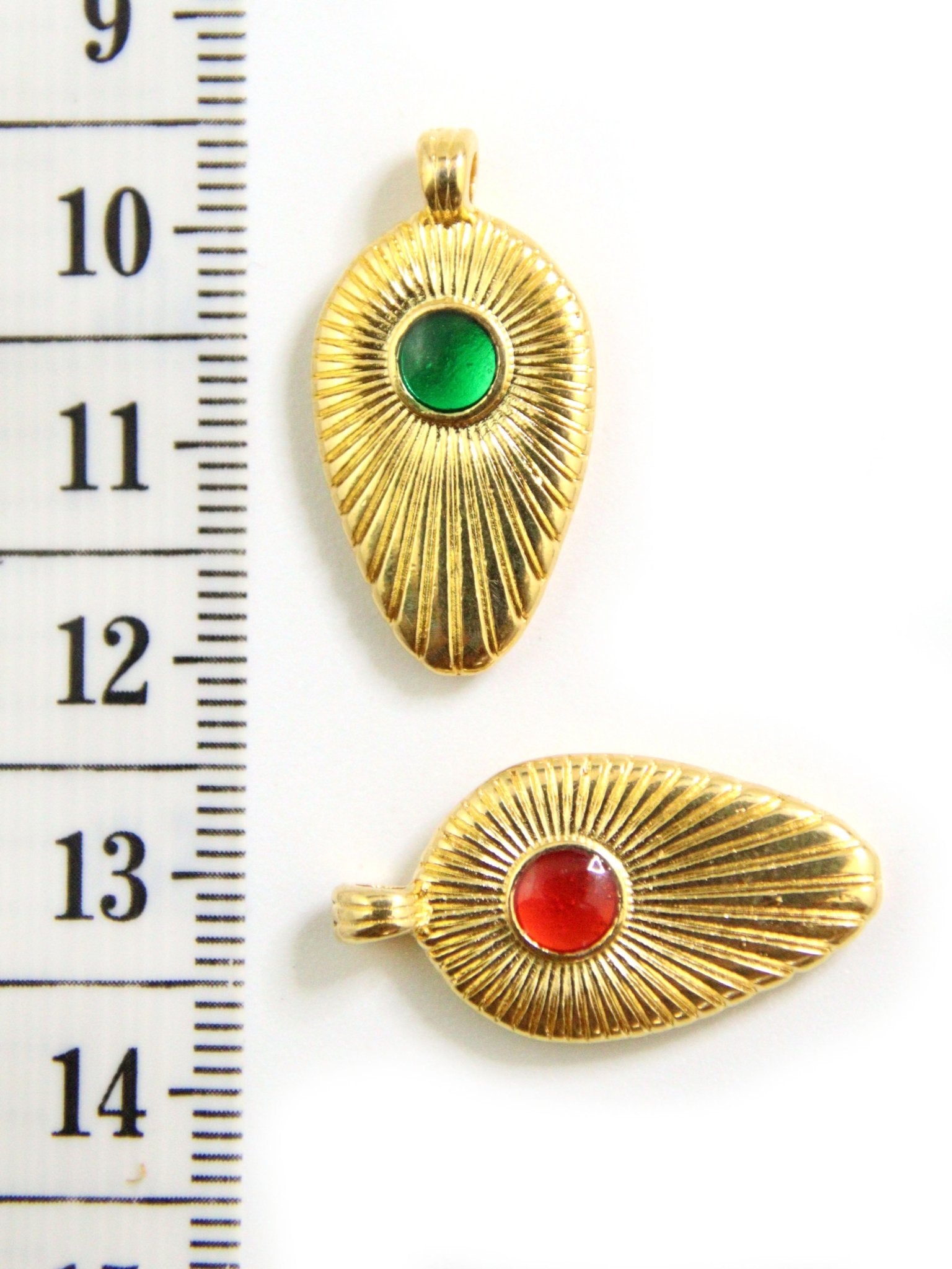 Pendentif goutte solaire 25 mm - Solyluna Macramé