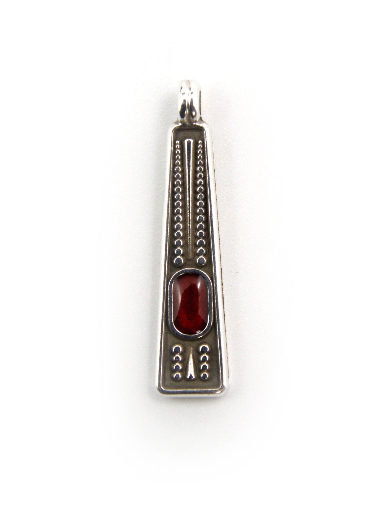 Pendentif Grec en zamak émaillé GRAND – 7,3 x 26,8 mm – Ø 2,3 mm - Solyluna Macramé