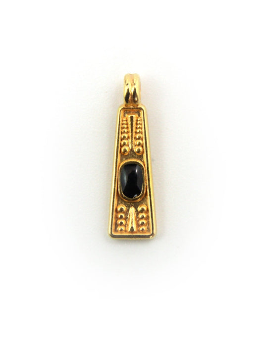 Pendentif Grec en zamak émaillé PETIT – 6,45 x 17,6 mm – Ø 2,3 mm - Solyluna Macramé