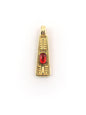 Pendentif Grec en zamak émaillé PETIT – 6,45 x 17,6 mm – Ø 2,3 mm - Solyluna Macramé
