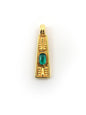 Pendentif Grec en zamak émaillé PETIT – 6,45 x 17,6 mm – Ø 2,3 mm - Solyluna Macramé