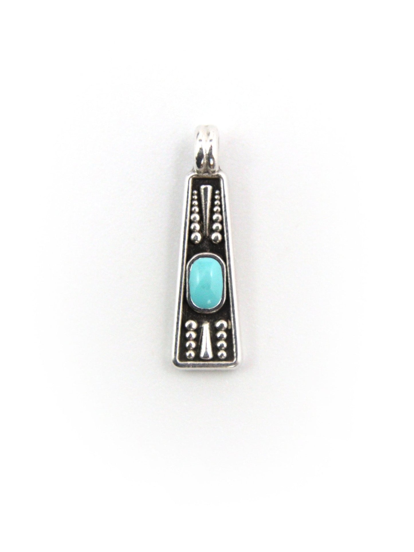 Pendentif Grec en zamak émaillé PETIT – 6,45 x 17,6 mm – Ø 2,3 mm - Solyluna Macramé